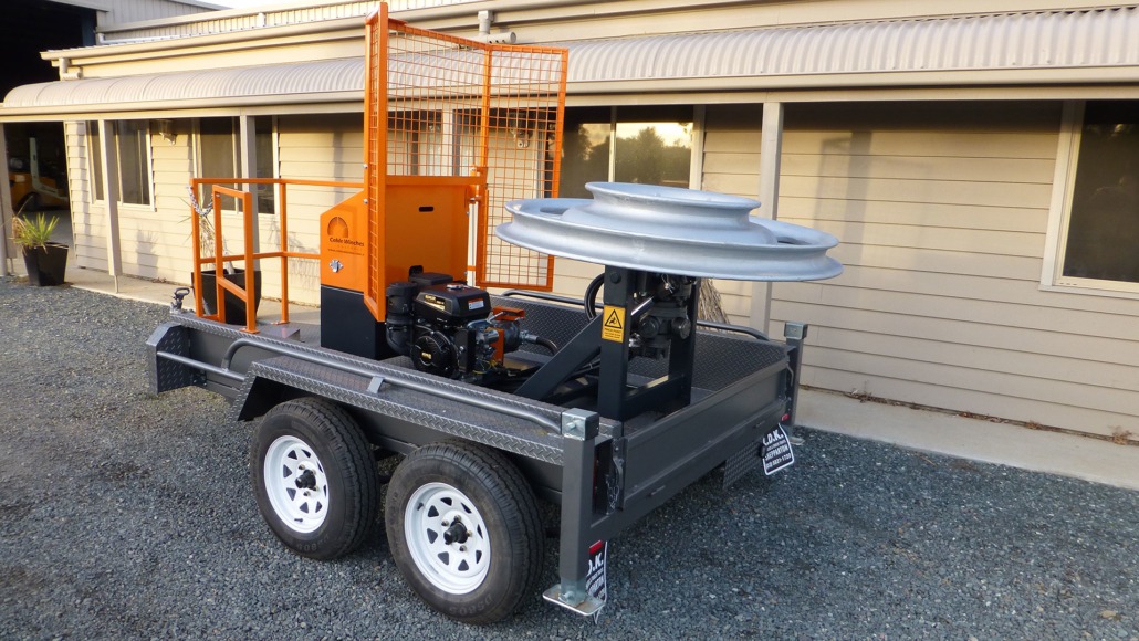 Cable Drum Trailers Australia, Fibre Optic Cable Winches, Winch Hire