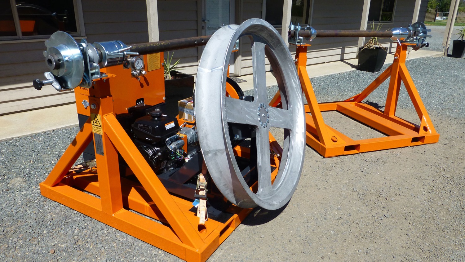 Cable Drum Trailers Australia, Fibre Optic Cable Winches, Winch Hire Australia Cable Winches
